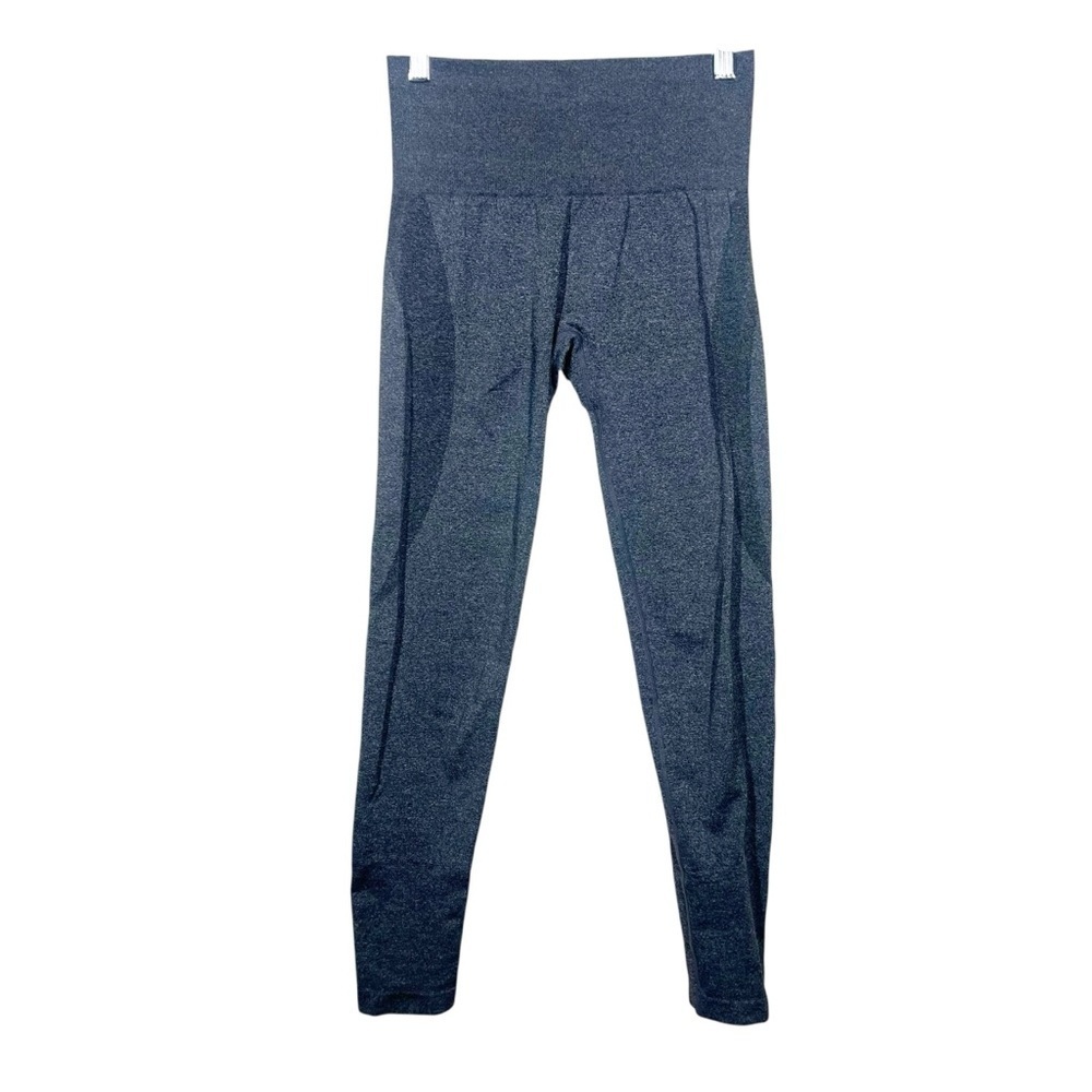 NVGTN Womens Gray High Rise Seamless Workout Gym Lifting Leggings Size Small